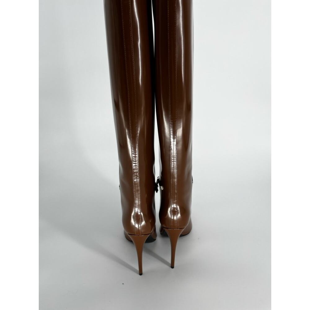 Saint Laurent Vendome 110 Knee High Stiletto Boots Honey - US 8 (EU 38) - Picture 8 of 11
